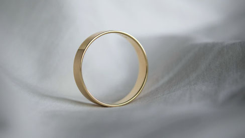 旭川市の結婚指輪 プレートリング FUTARIYA