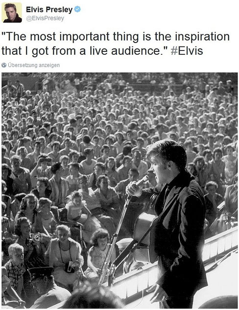 Elvis Presley@ElvisPresley, Tweed 16. September 2015, 19:30 Uhr