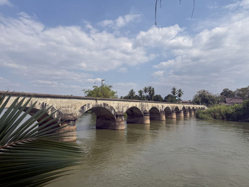 Alte Brücke zwischen Don Det und Don Khong