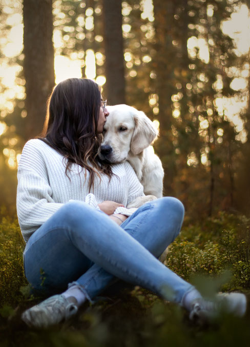 Hundefotoshooting, Hund und Mensch emotional