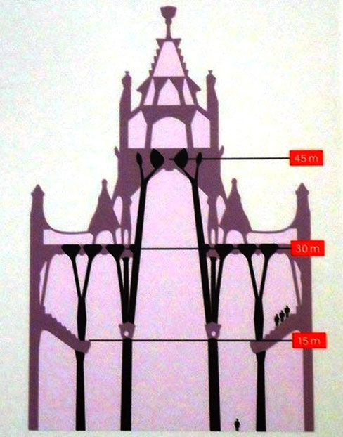 Храм Святого Семейства в Барселоне - история строительства. Саграда Фамилия внутри
