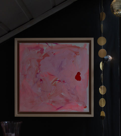 Malerei, abstrakte kunst, artist, Künstlerin, Farbenmalerei, Lichtmalerei, pink, rosa, farbenfroh, atelier