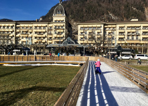 Hotel Victoria Jungfrau, Interlaken, Ice Magic, Eislaufen, Berner Oberland, Schweiz,