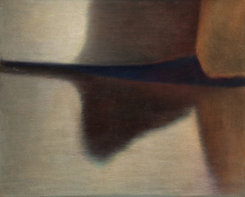 Steine, 2024, Pastell auf Leinwand, 50x40cm 