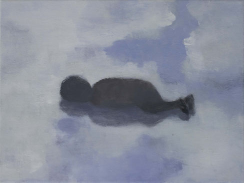Liegend 30x40cm 2015 oil on canvas