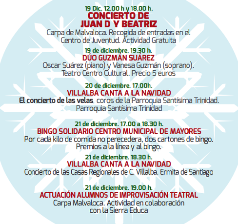 Programa Navidad Collado Villalba