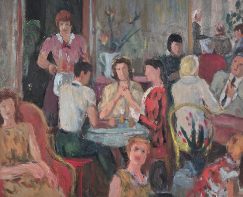 Edouard-Marcel SANDOZ, Alice BAILLY, Fernand GAULIS, Paul LEPINARD, Robert HAINARD, Ernest BIELER, R.-TH. BOSSHARD, Ramon DILLEY, Armand ROUILLER, Géa AUGSBOURG, Charles CHINET, Charles PARISOD, David BURNAND, Eric SANDRI, EXPOSITION DE TABLEAUX, HUILE