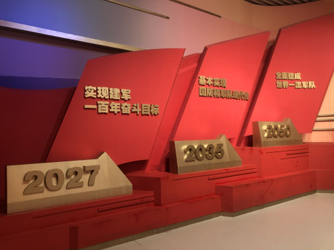 Aus dem PLA-Museum in Peking: Strategische Ausrichtung des Militärs