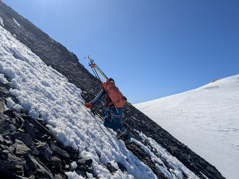 Grande Casse, la grande Casse, Zentrale Nordwand, Vanoise, Refuge du Col de la Vanoise