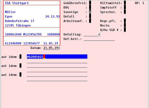 abasoft EVA Praxissoftware Arztsoftware Praxisprogramm Arztprogramm Rezept PZN Pharmazentralnummer MDB