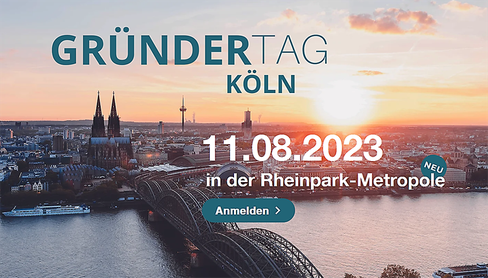 Screenshot der Website des Gründertag Köln