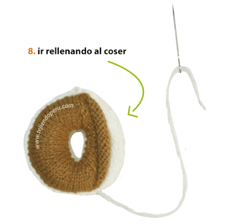 Cómo tejer donuts en dos agujas o palitos (knitted doughnuts tutorial)