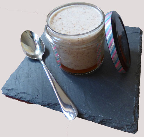 Yamo amande et coulis d'abricot