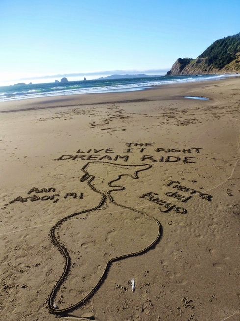 Beach near Mount Humbug campground- artwork and photo cred: Jay Wilgus
