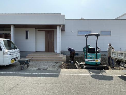 豊川 豊橋 庭 外構 ﾃﾞｻﾞｲﾝ ﾘﾌｫｰﾑ 平屋