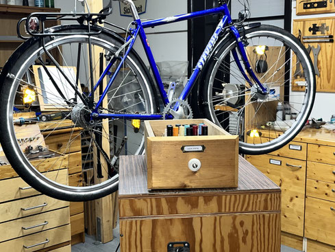 Fahrradrahmen Lack ausbessern bei PeterPM Fahrradwerkstatt