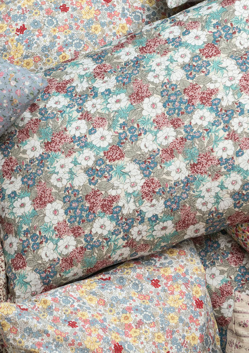 coussin toile coton imprimé