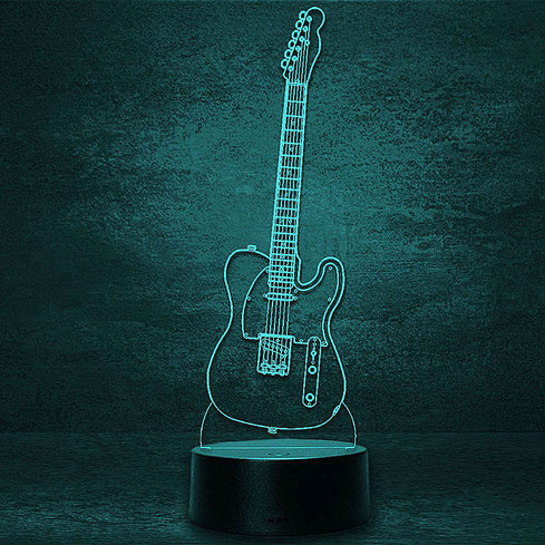 Fender Telecaster Gitarre 5 LED Lampe 