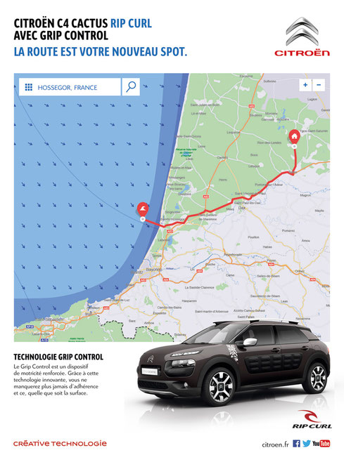 Création cartographie - Citroën Cactus