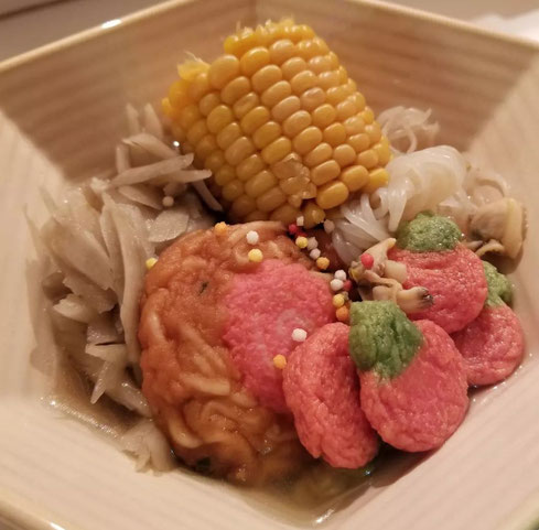 屋台：ひとつ屋根のした、料理：おでん_5種盛り