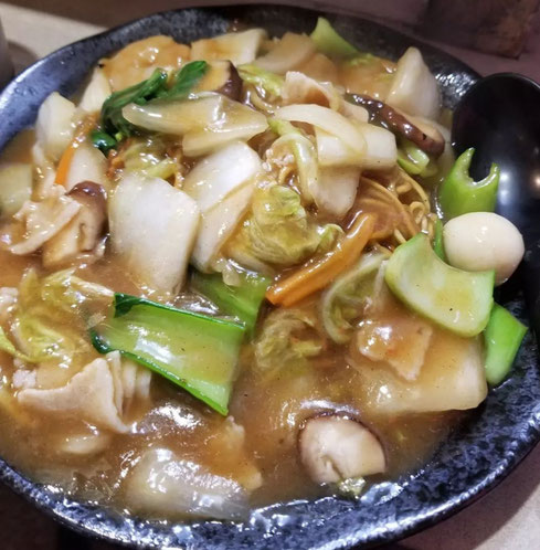 屋台：宗_むね、料理：五目あんかけ焼そば