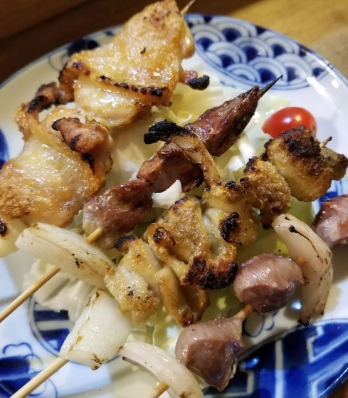 屋台：味府、料理：串焼き