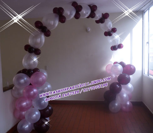 Decoracion en Globos Inflados con helio en Bogota a Domicilio