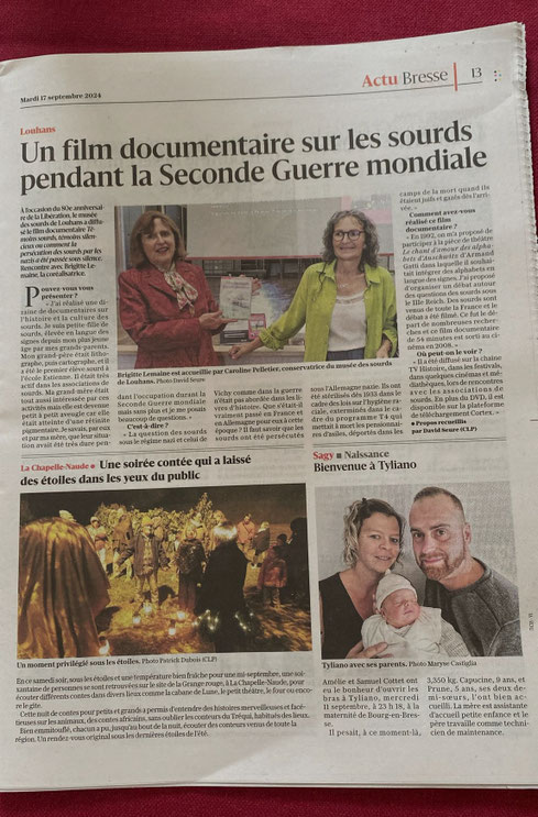 Journal Saône et Loire 17 septembre 2024