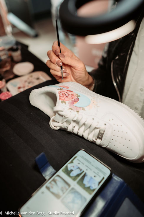 schoenen beschilderen door aim your wedding
