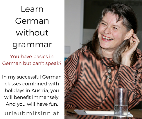 Gabriele Dienstl explaines the method of learning a foreign language without grammar study.