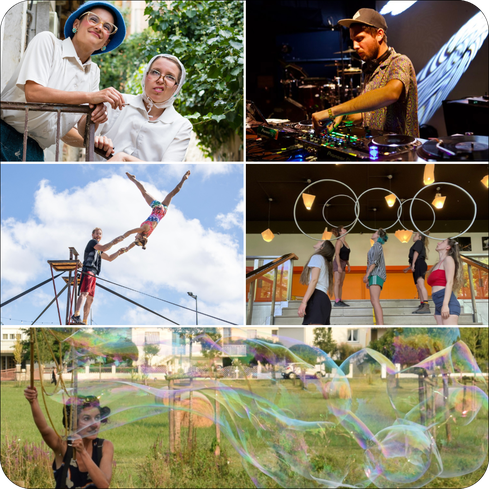 cirque, compagnie avec, compagnie nez mouvant, dj twenties, collectif tarabiscoté