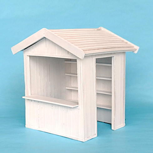 Miniatur-Marktstand aus Pappe basteln