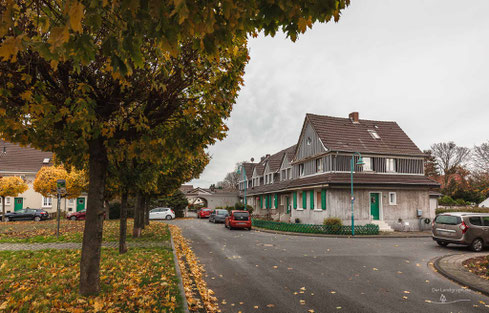 Die Arbeitersiedlung Johannenhof in Duisburg im Ruhrgebiet