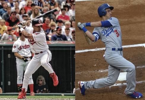 Manny Ramirez (sx) e Cody Bellinger (Wikipedia)