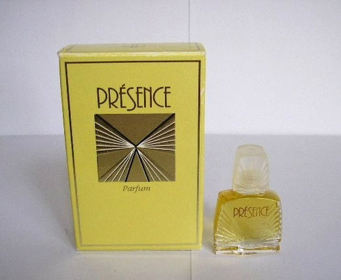 HOUBIGANT A CEDE LA PLACE AUX PARFUMS PARQUET QUI CONTINUENT A FABRIQUER DES PARFUMS. ICI : PRESENCE, PARFUM