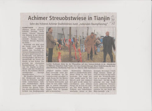 Streuobstwiese Idee von Achim nach China