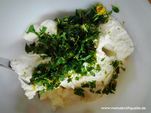 Wildkräuterfrischkäse, Gutes aus der Natur, Naturapotheke, Kraftquelle