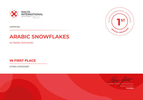 1. Place Category Cities @Malta International Photo Award 19/20 