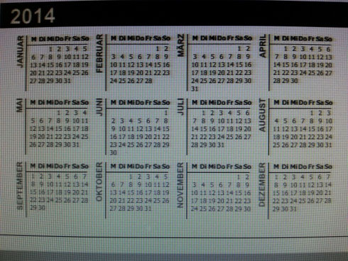 Kalender 2014