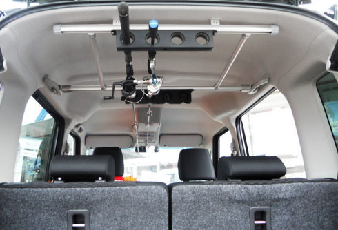 inno 車内ロッドホルダー　スペーシアカスタム スズキスペーシア ロッドホルダー - トランポプロ株式会社