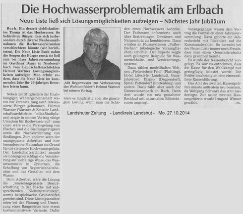 Landshuter Zeitung, Mo. 27.10.2014
