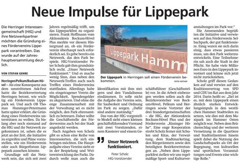 WA 26.11.19  - Neue Impulse für Lippepark