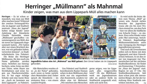 WA 25.10.19 - Herringer "Müllmann" als Mahnmal