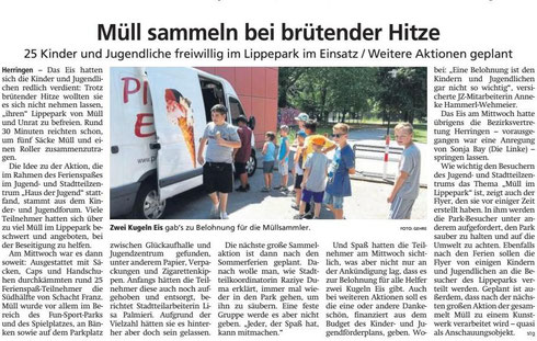 WA 26.07.19 Müll sammeln bei brütender Hitze