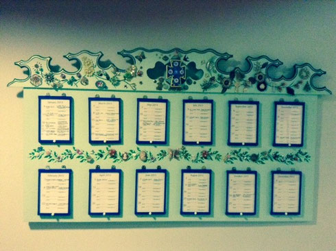 This is Our New Monthly Memorial Flower Bulletin Board 