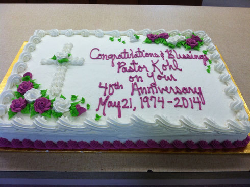 The Cake: His 20th Anniversay with us!