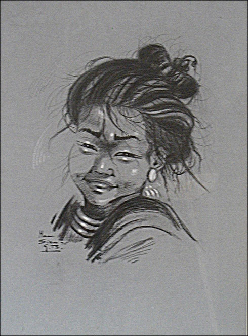 Kohlezeichnung (50 x 70 cm)