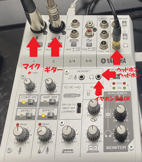 AG03 AG06接続のポイント1