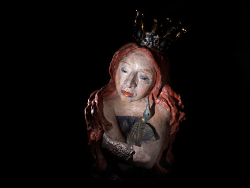Céramique  H 48 cm collection privée 2021  /  photographe Franck Couvreur 