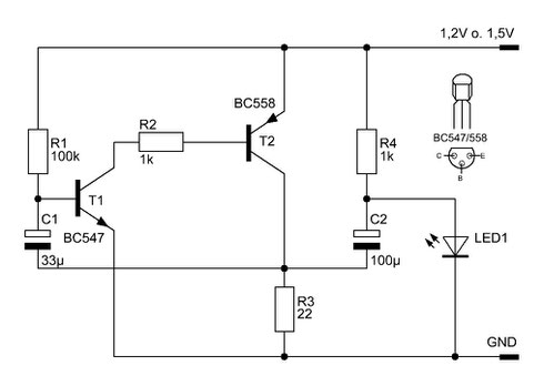 LED-Spannungswandler mit Kondensatoren